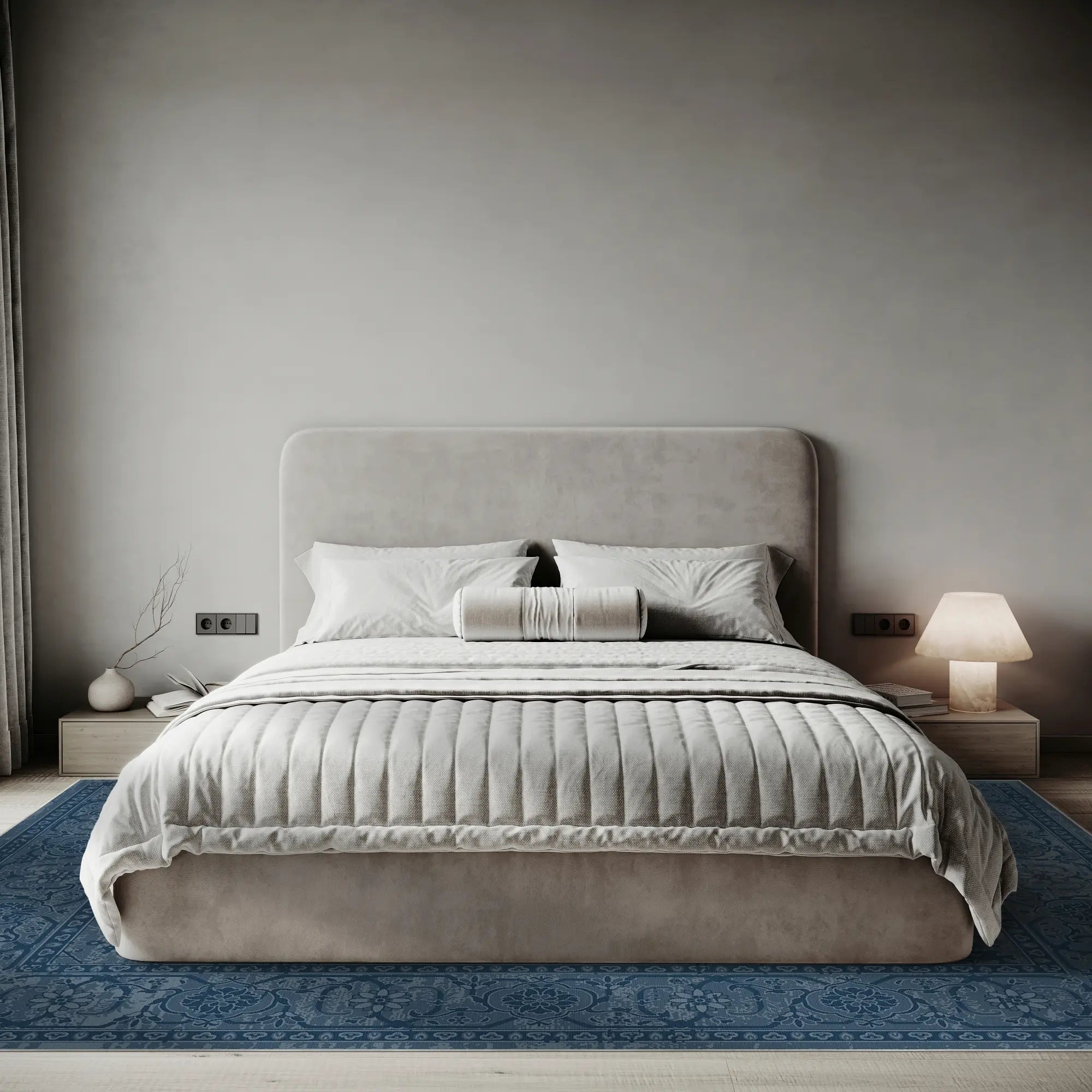 Tappeto Legacy Floreale Invecchiato Blu Navy