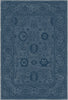 Legacy Distressed Floral Navy Blue Rug 