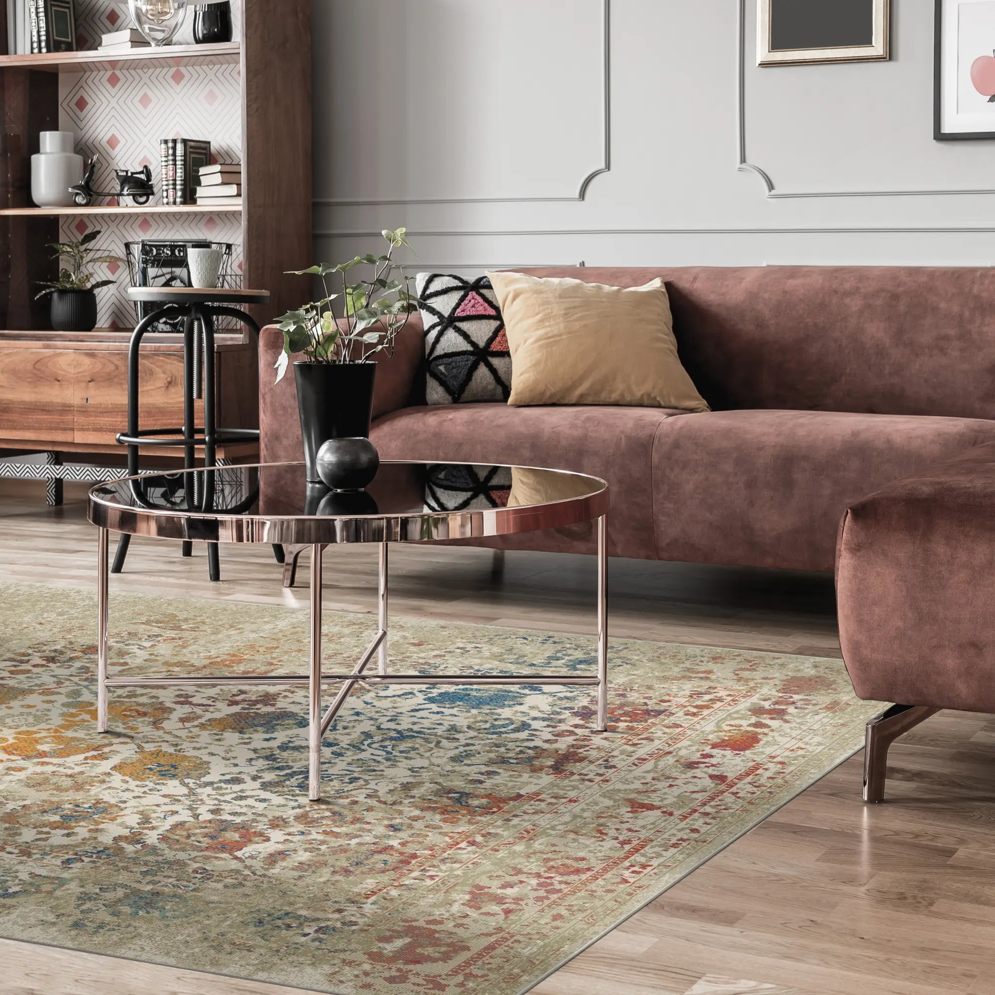 Tappeto Botanical Bloom Beige Zaffiro