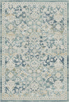 Dynasty Distressed Trellis Blue Azure