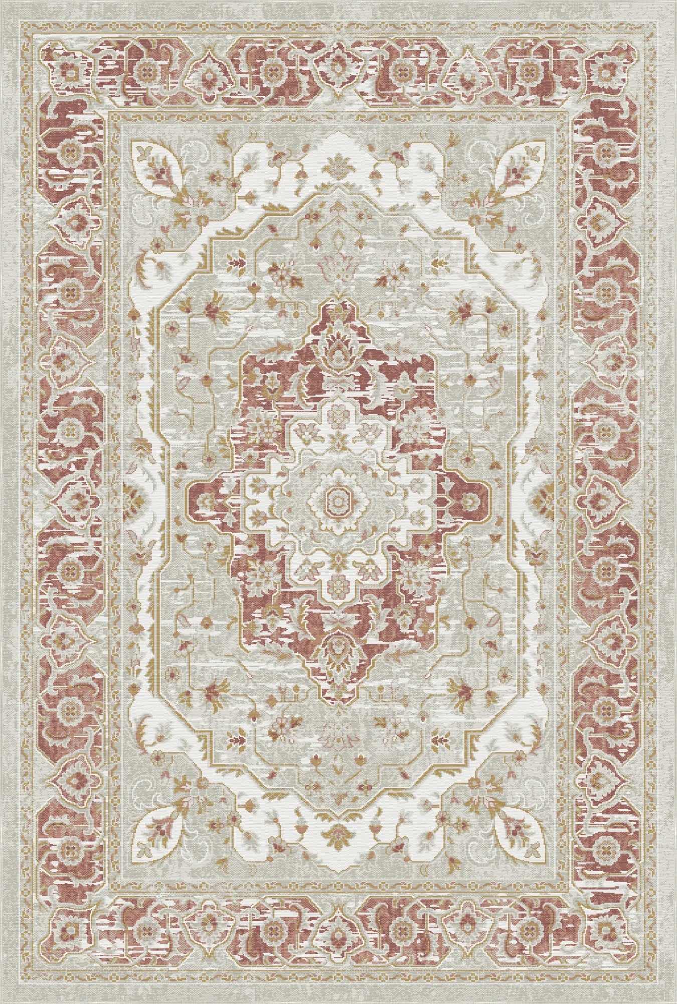 Regency Ornate Medallion Ivory