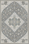 Pearl Silver Medallion Rug Silver