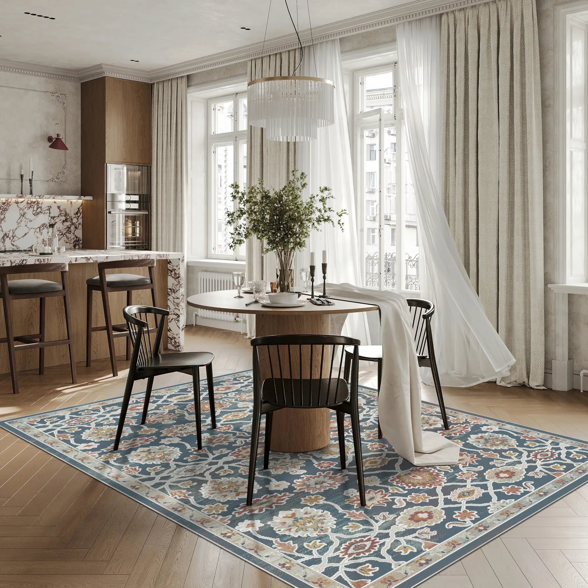 Reticolo Botanico Imperiale Blu