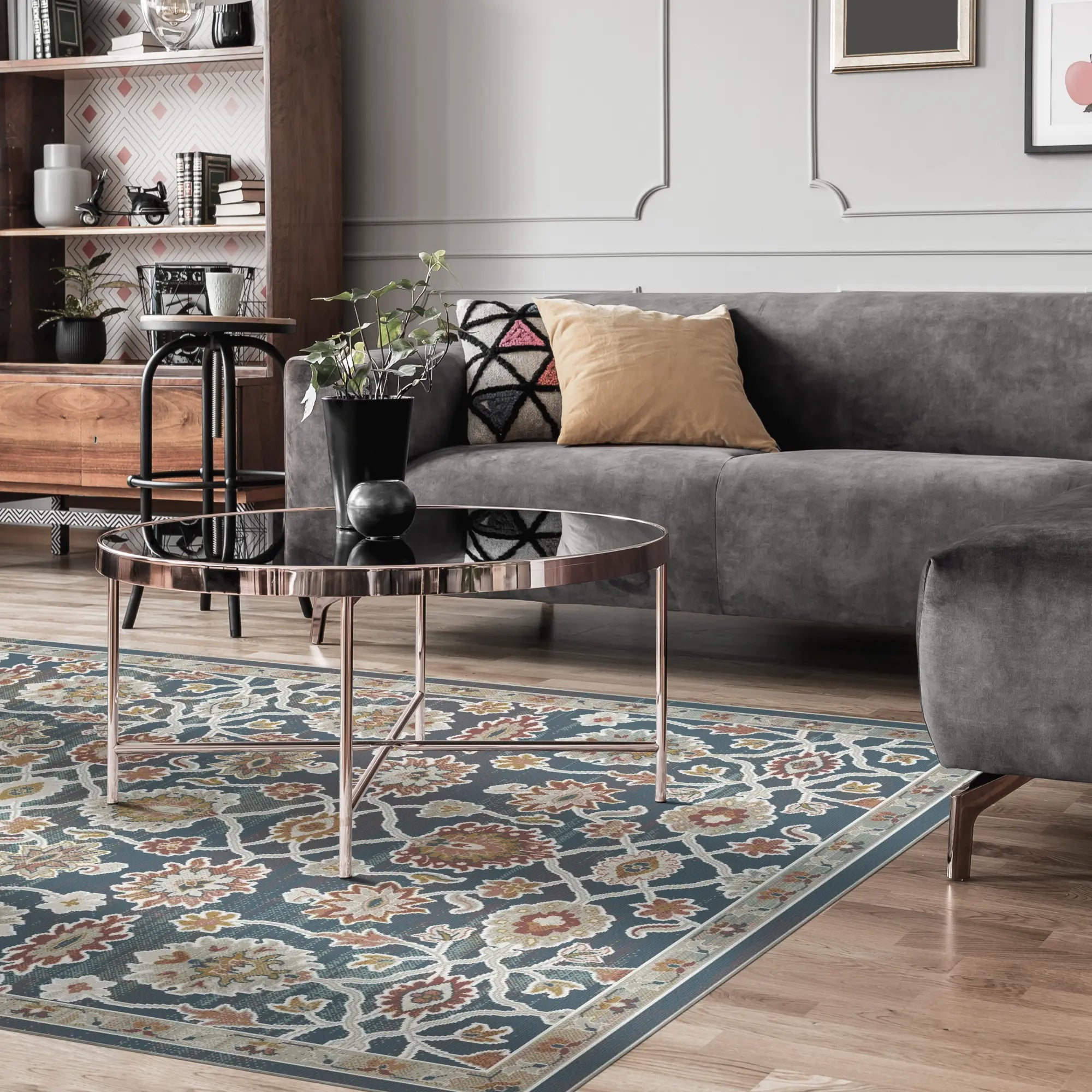Reticolo Botanico Imperiale Blu