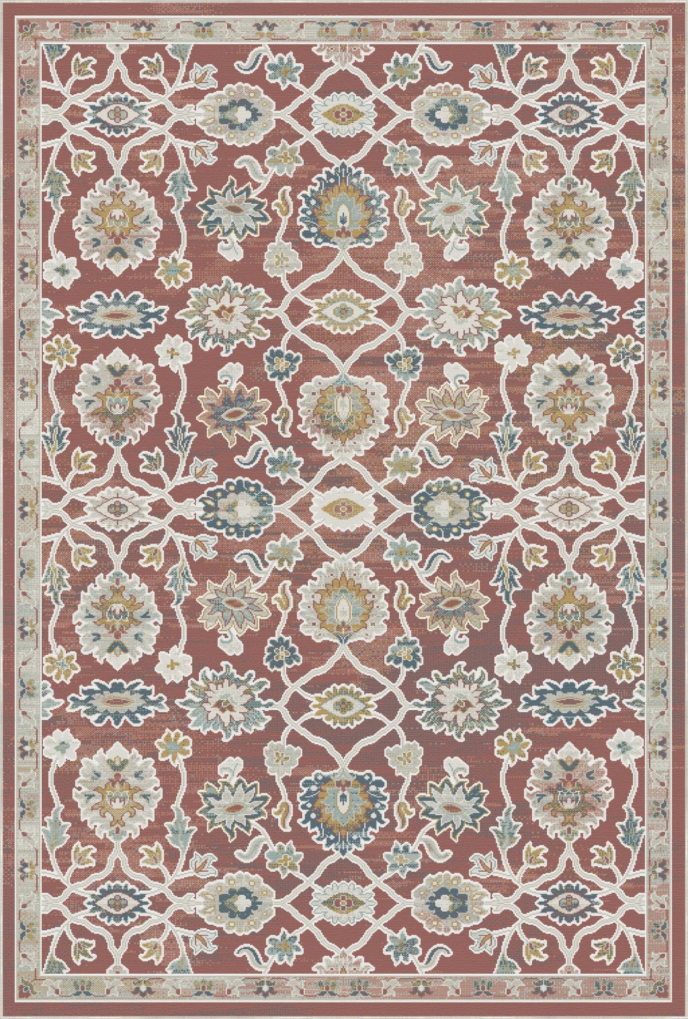 Imperial Botanical Lattice Terracotta