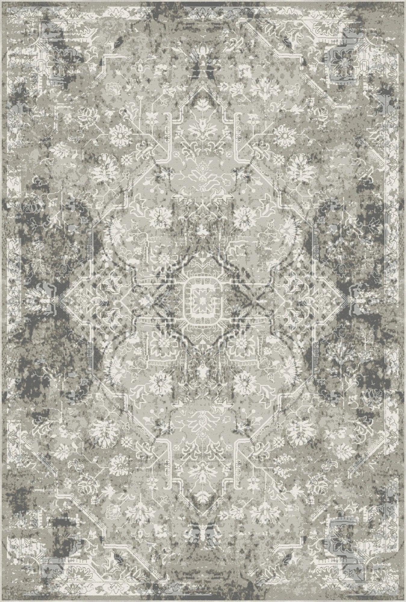 Zenith Antique Medallion Gray