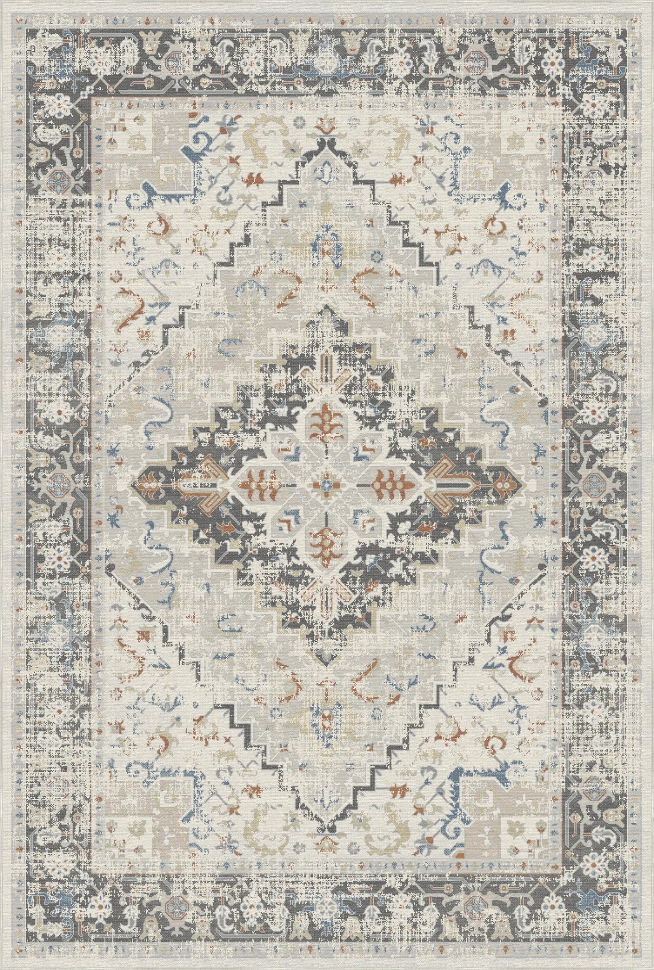 Slate Ivory Heritage Rug