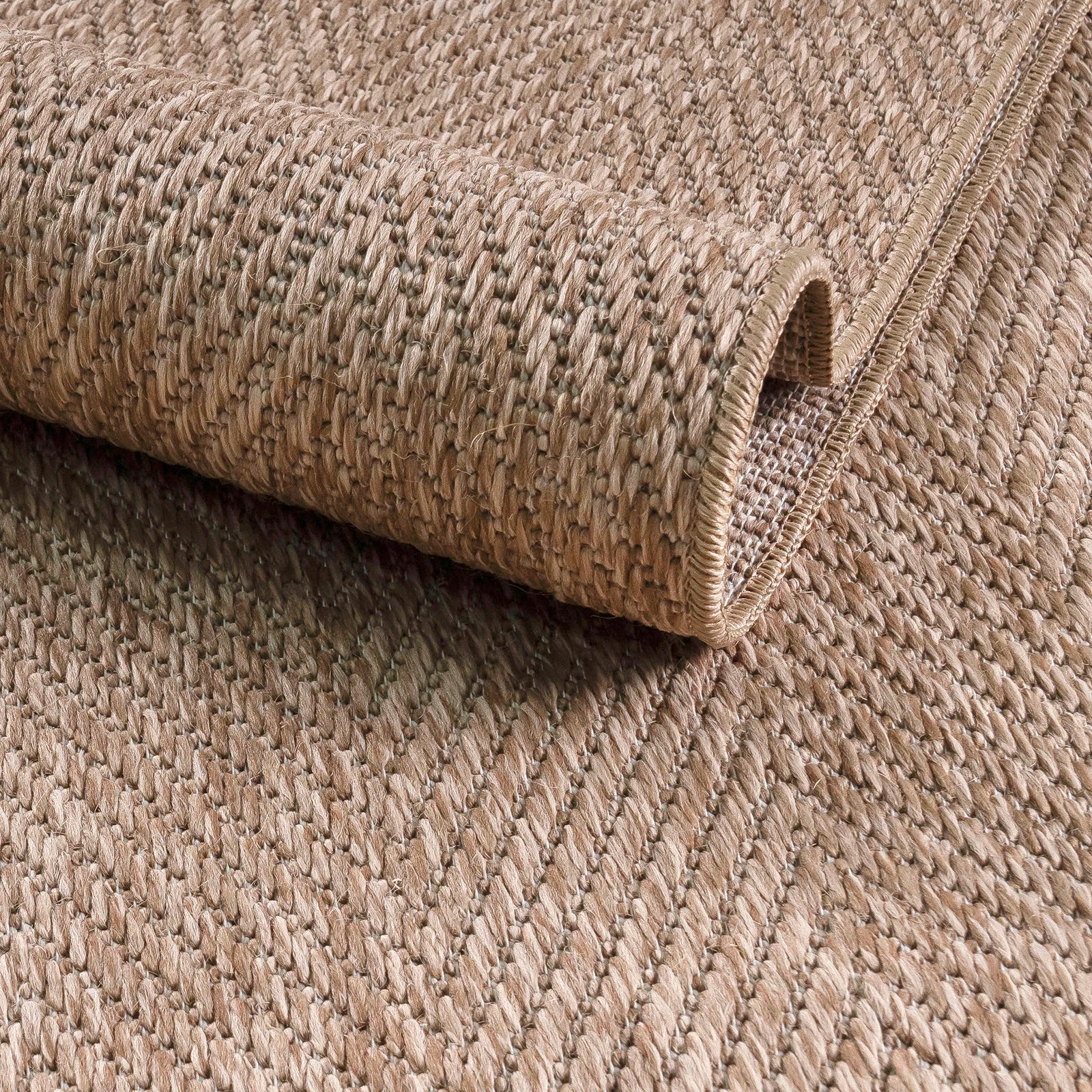Desert Herringbone Natural Jute Rug