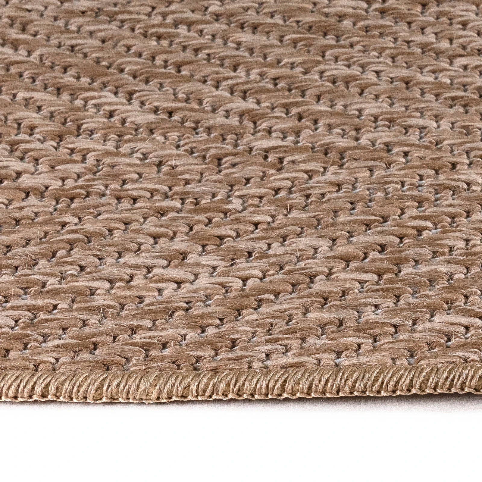Desert Herringbone Natural Jute Rug