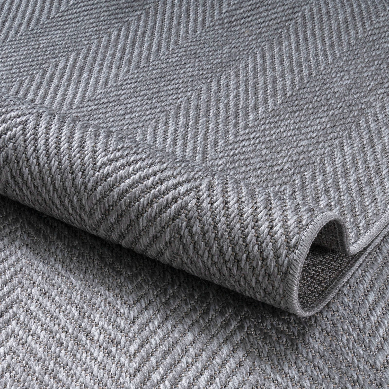 Storm Herringbone Woven Jute Rug