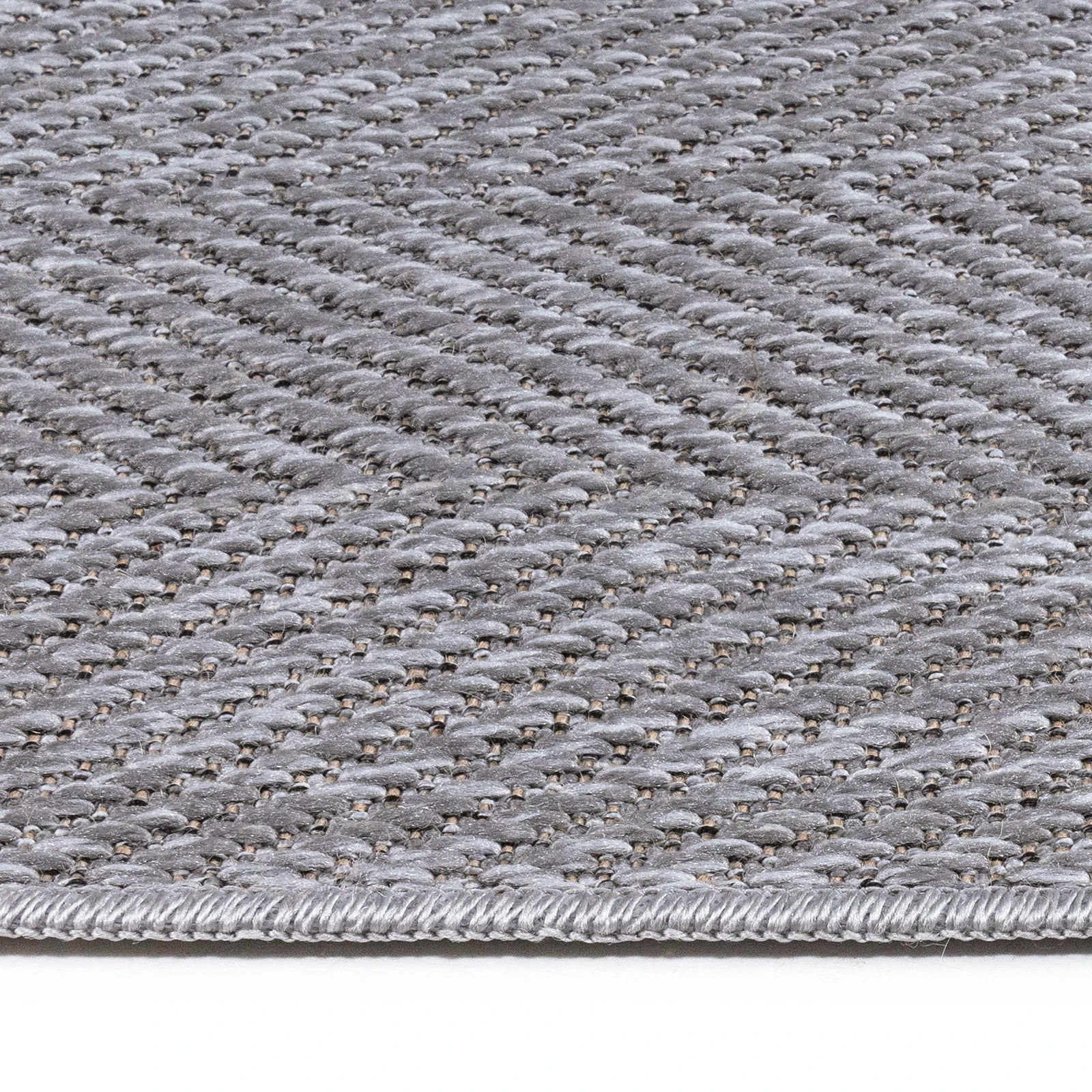 Storm Herringbone Woven Jute Rug
