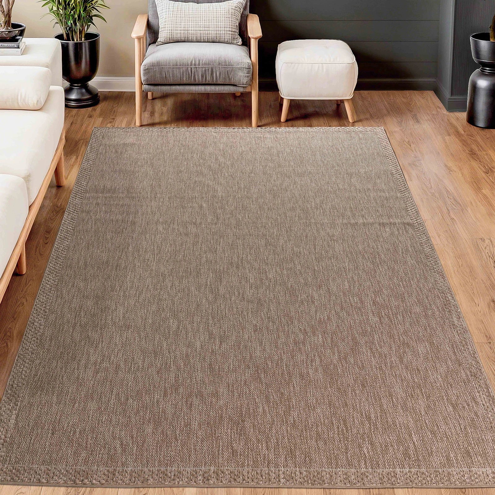 Clay Borderline Sisal Area Rug
