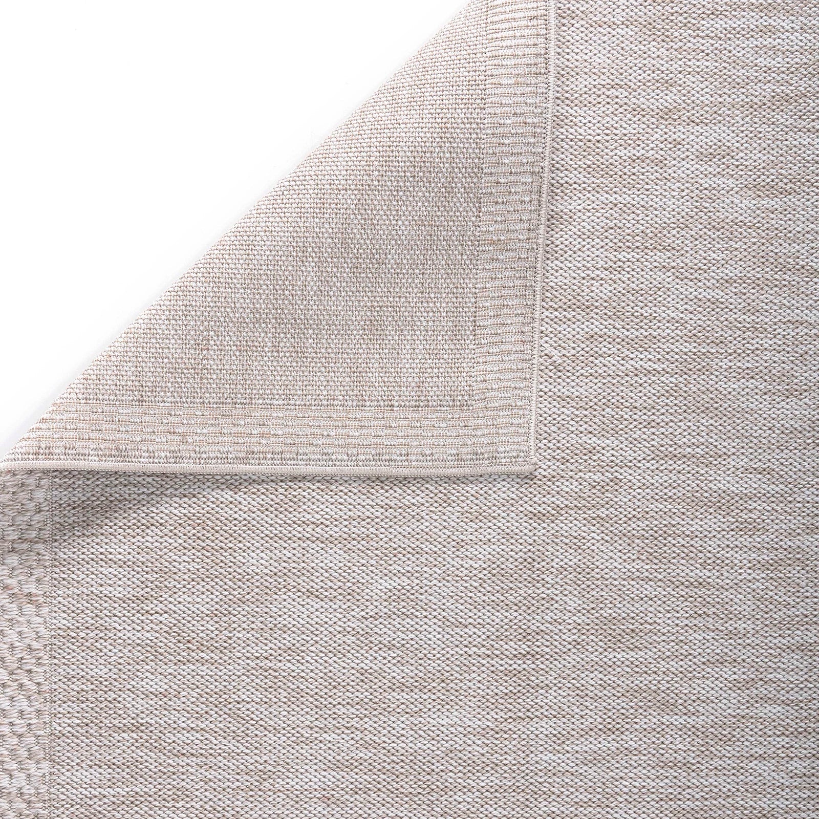 Linen Borderline Flatweave Rug