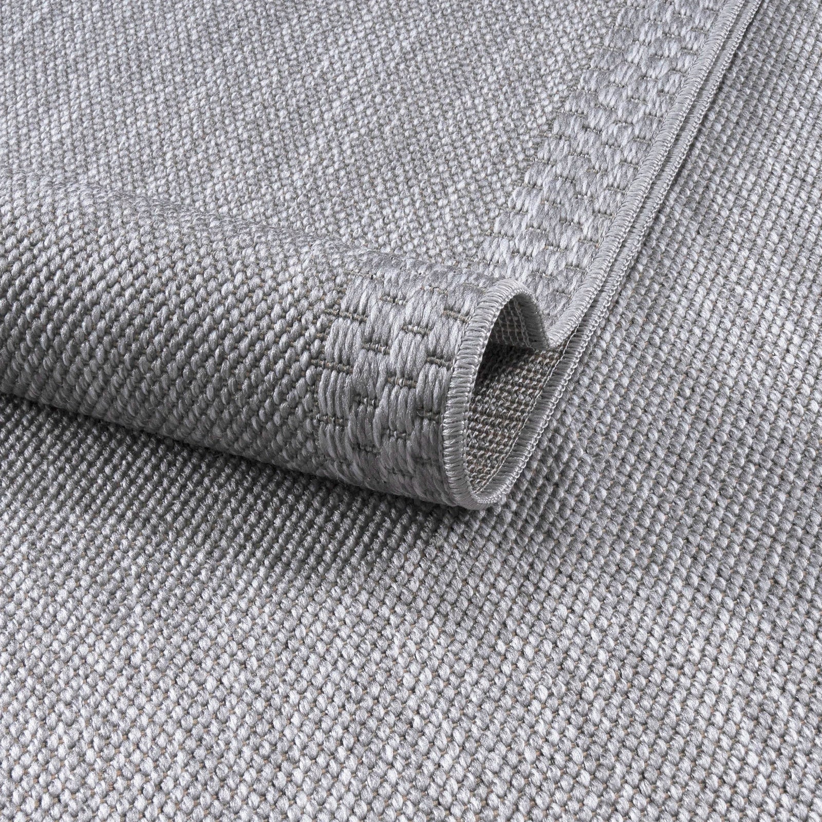 Steel Borderline Sisal-Style Rug