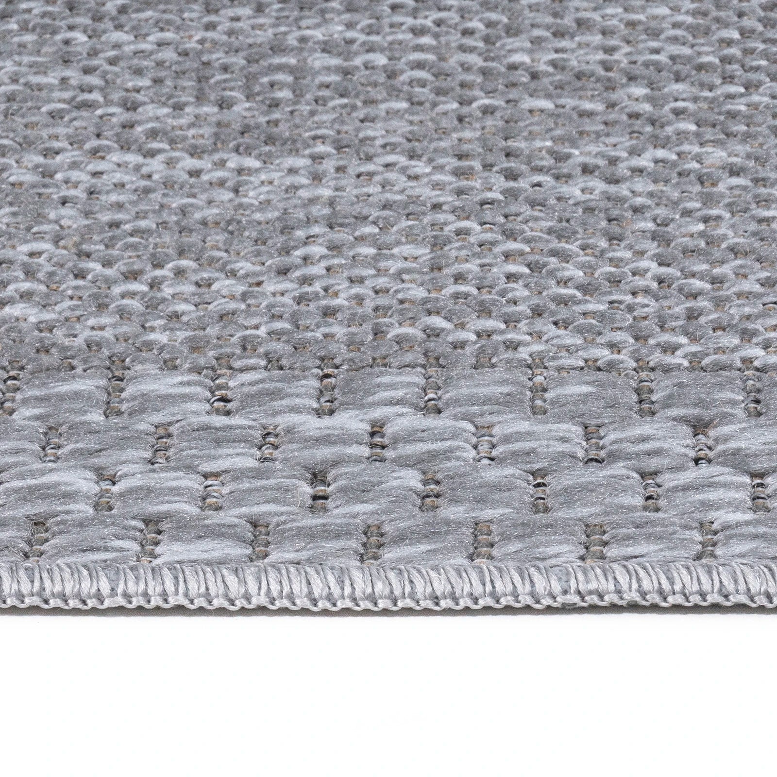 Steel Borderline Sisal-Style Rug