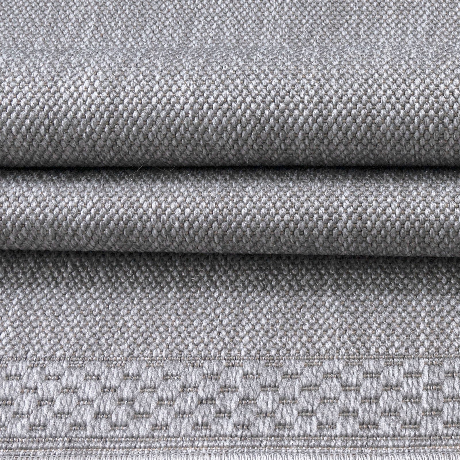 Steel Borderline Sisal-Style Rug