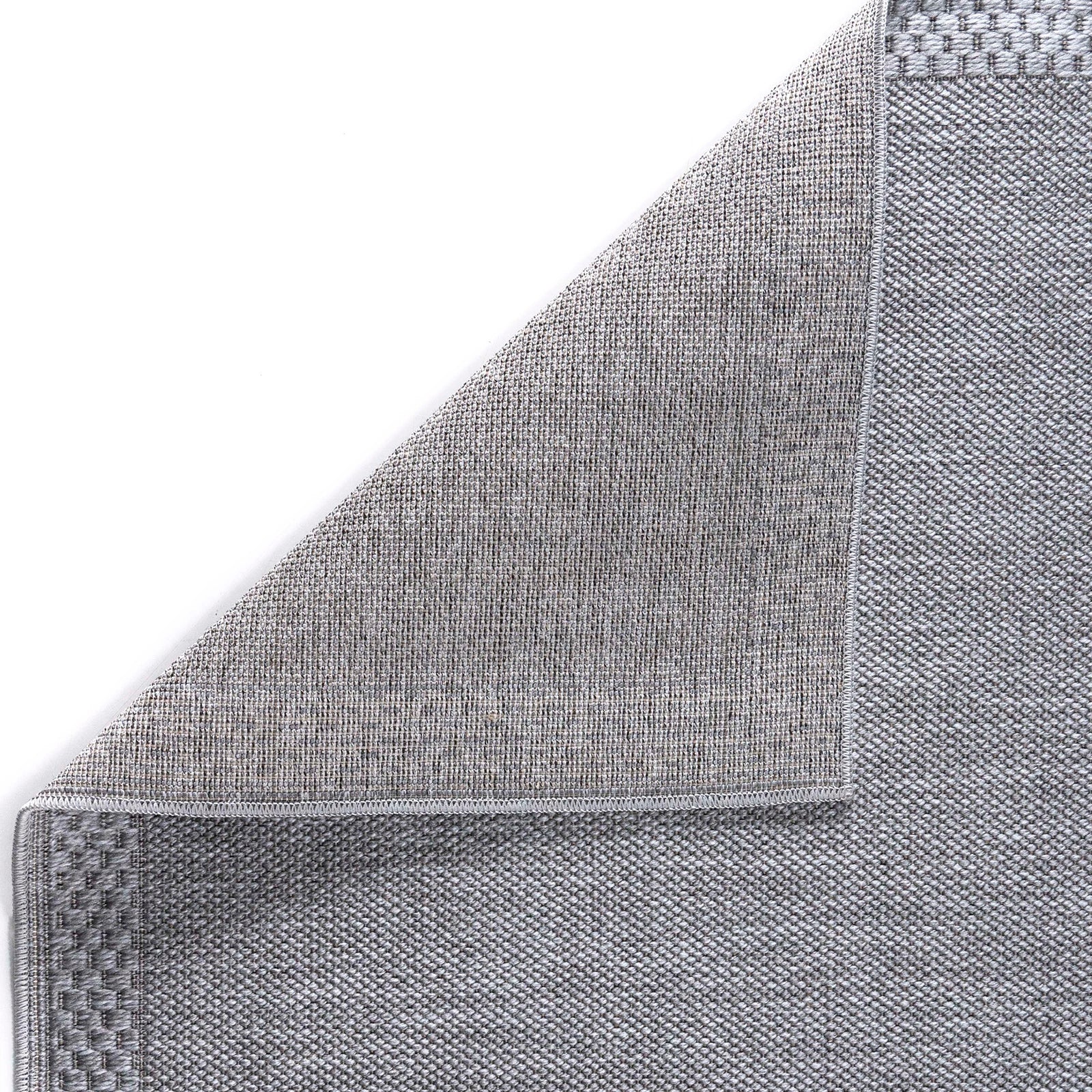 Steel Borderline Sisal-Style Rug