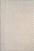 Modern Geometric Maze Plush Rug - Ivory 