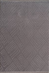 Modern Geometric Maze Plush Rug - Gray Gray