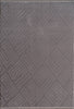Modern Geometric Maze Plush Rug - Gray 