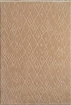 Textured Plush Diamond Area Rug - Latte Beige Beige