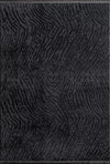 Modern Wavy Plush Rug - Charcoal Gray Anthracite