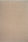 Modern Wavy Plush Rug - Beige Beige