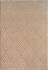 Modern Geometric Maze Plush Rug - Beige 