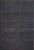 Textured Plush Diamond Area Rug - Charcoal Grey 