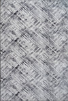 Modern Style Distressed Gray Rug Gray