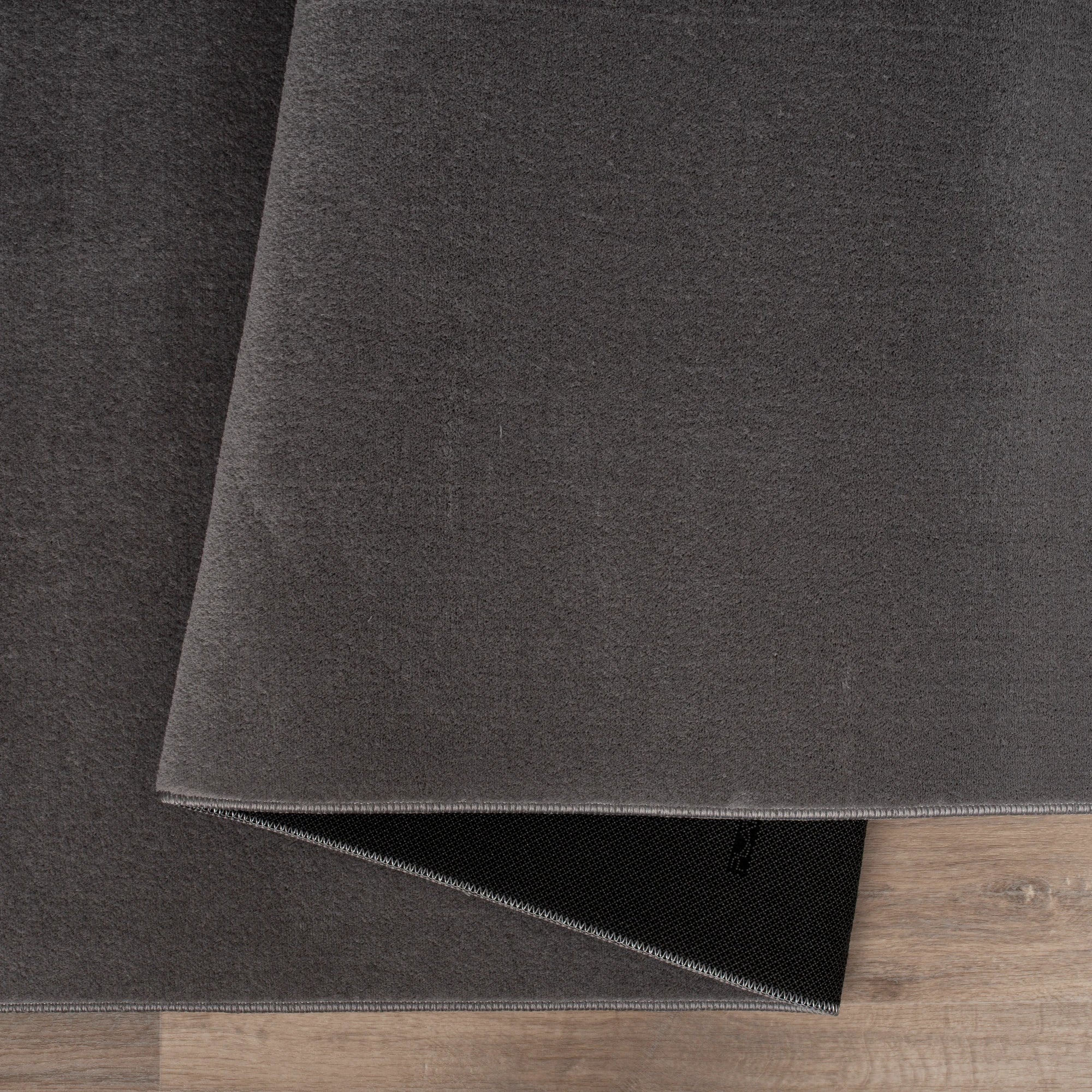 Modern Solid Gray Carpet