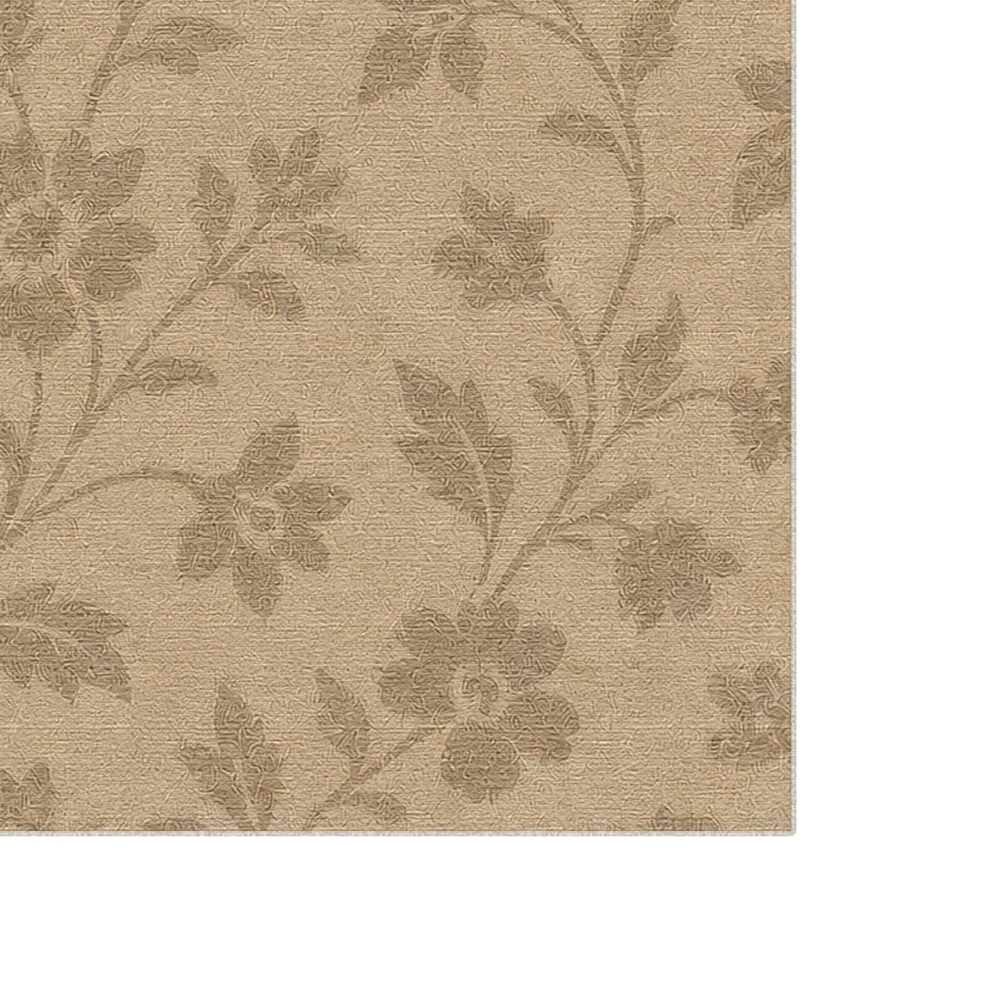 Tappeto Bohemien in Juta dallo Stile Floreale