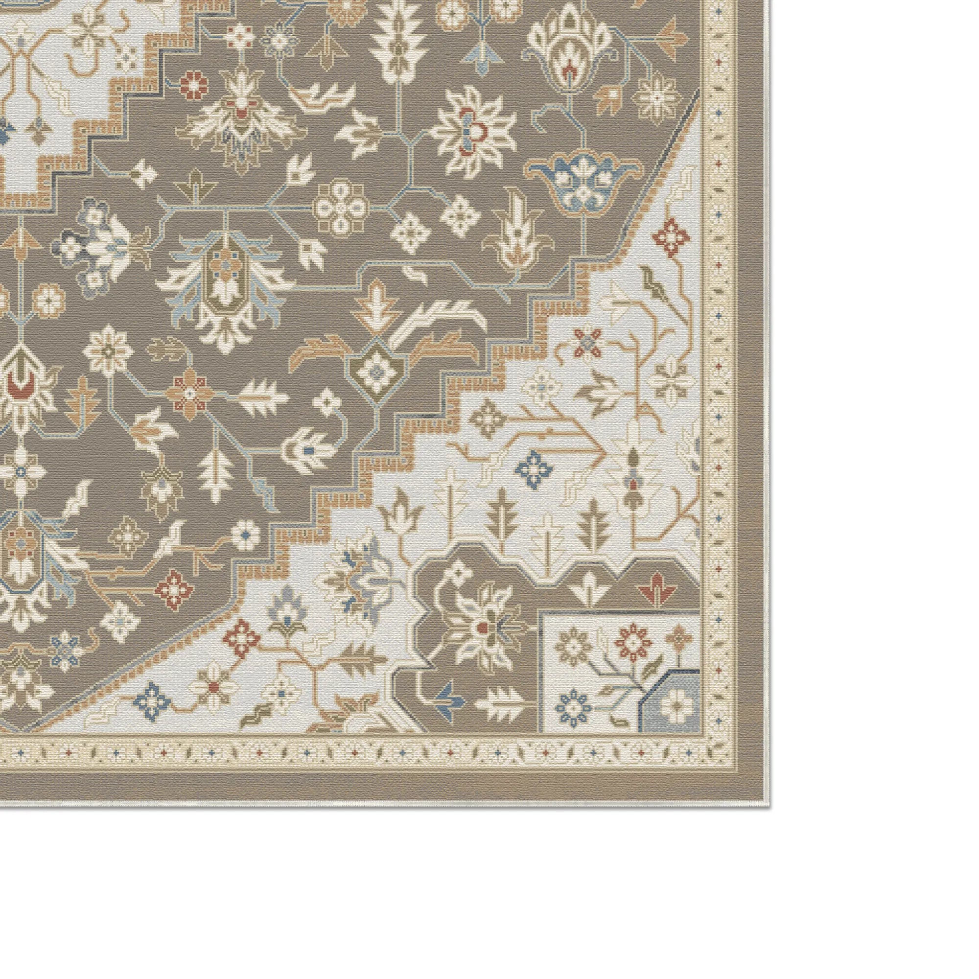 Pearl Mink Medallion Rug