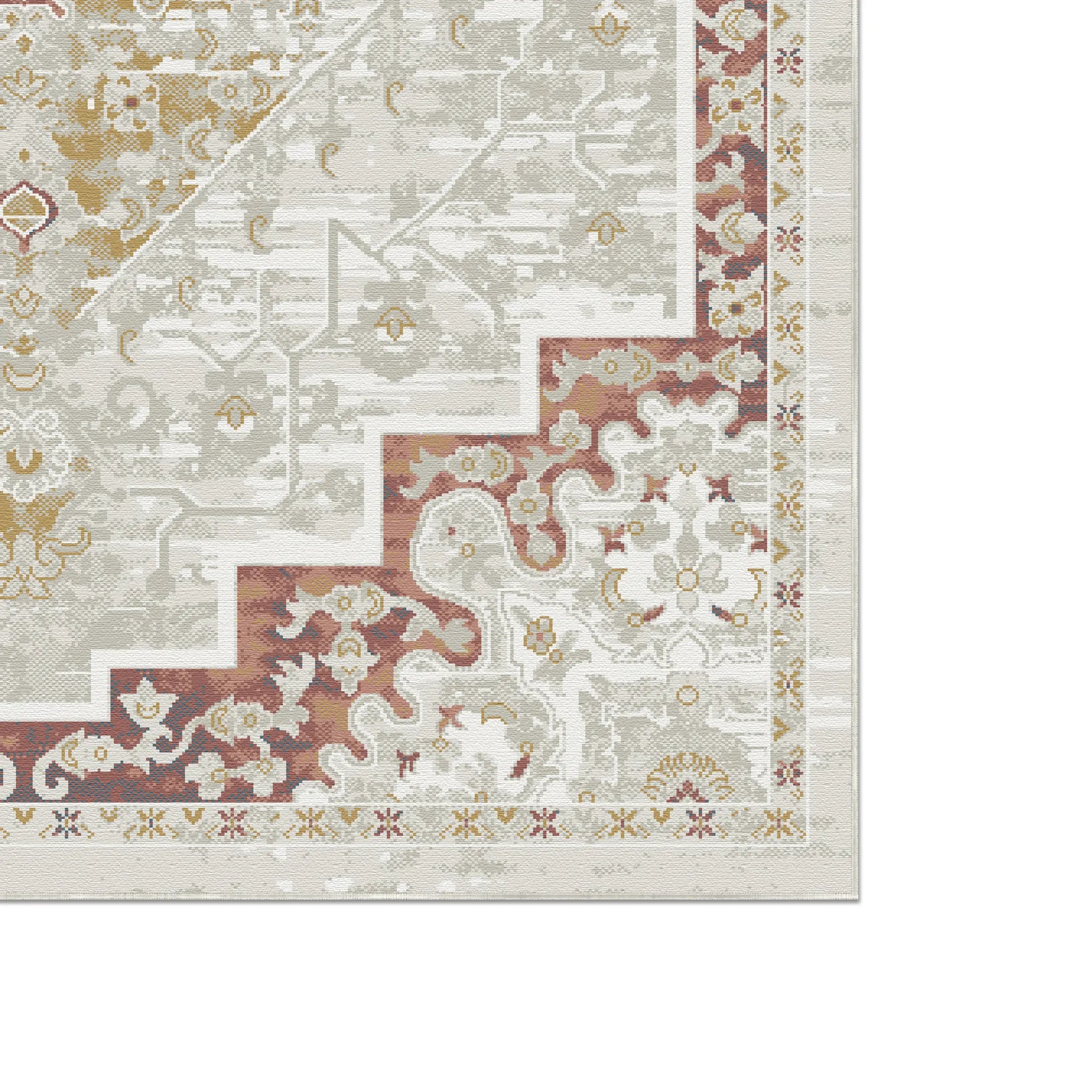 Tappeto Vanguard Medaglione Monumentale Avorio