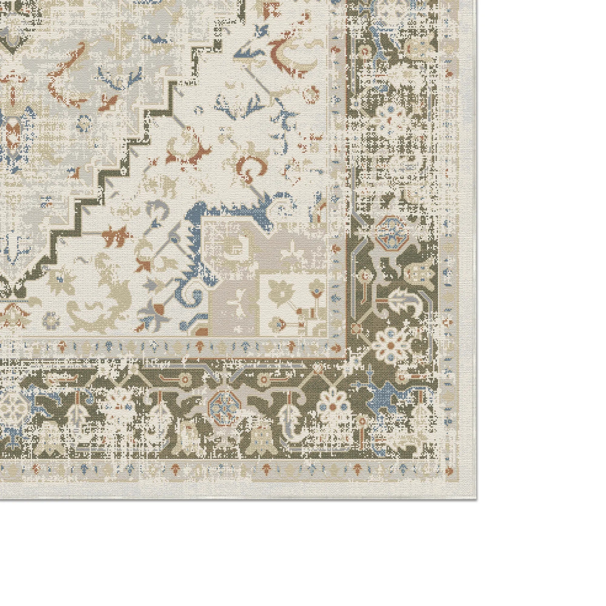 Olive Ivory Heritage Rug