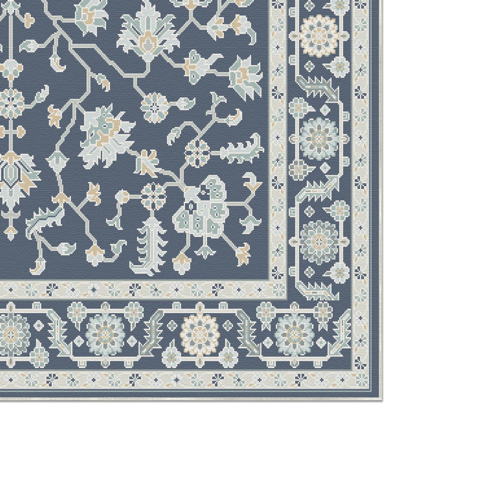 Navy Ivory Arbor Rug