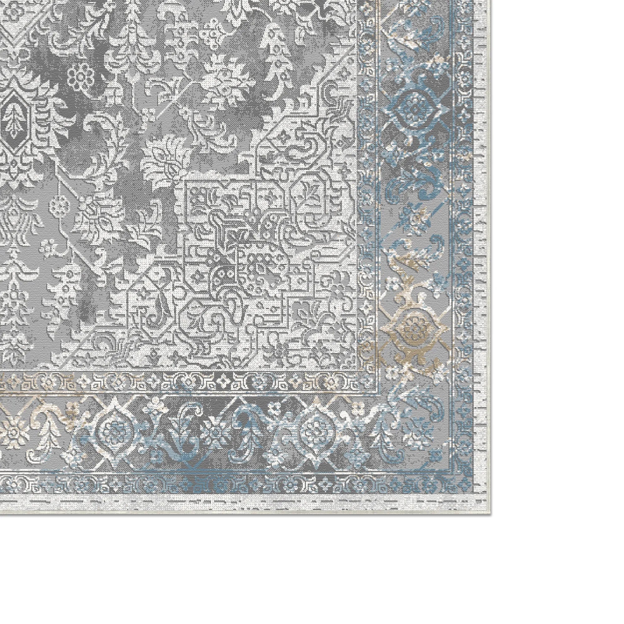 Silver Azure Aura Rug
