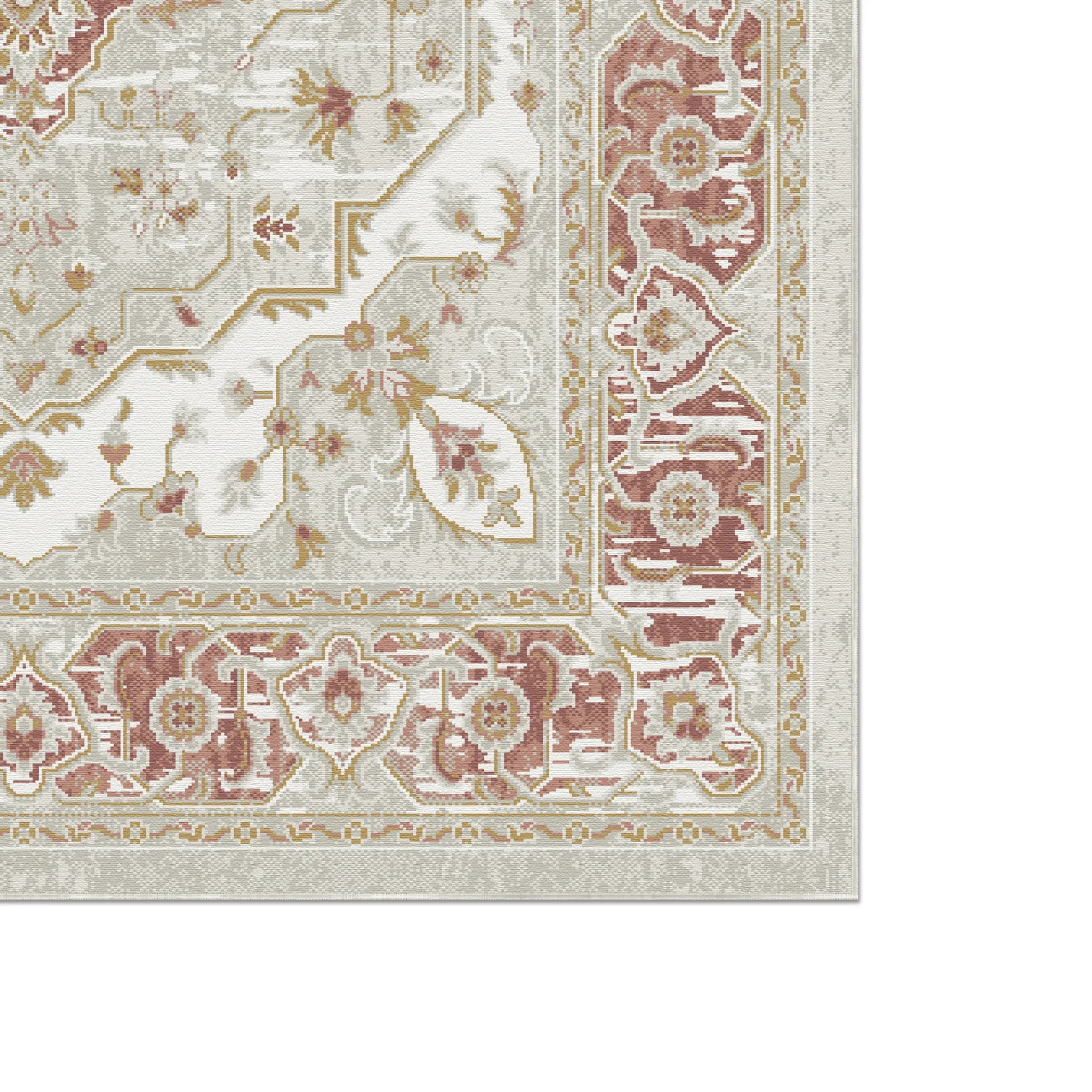 Regency Ornate Medallion Ivory