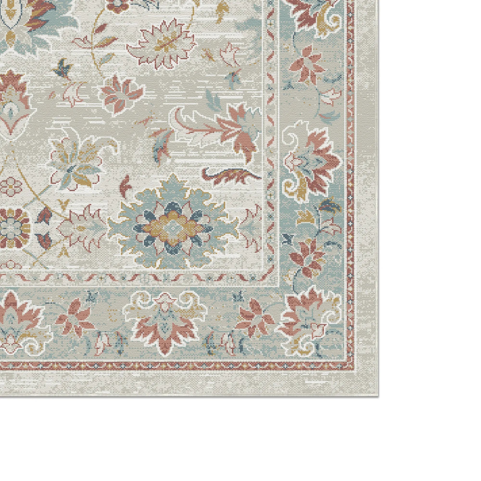 Ethereal Blossom Ivory Rug