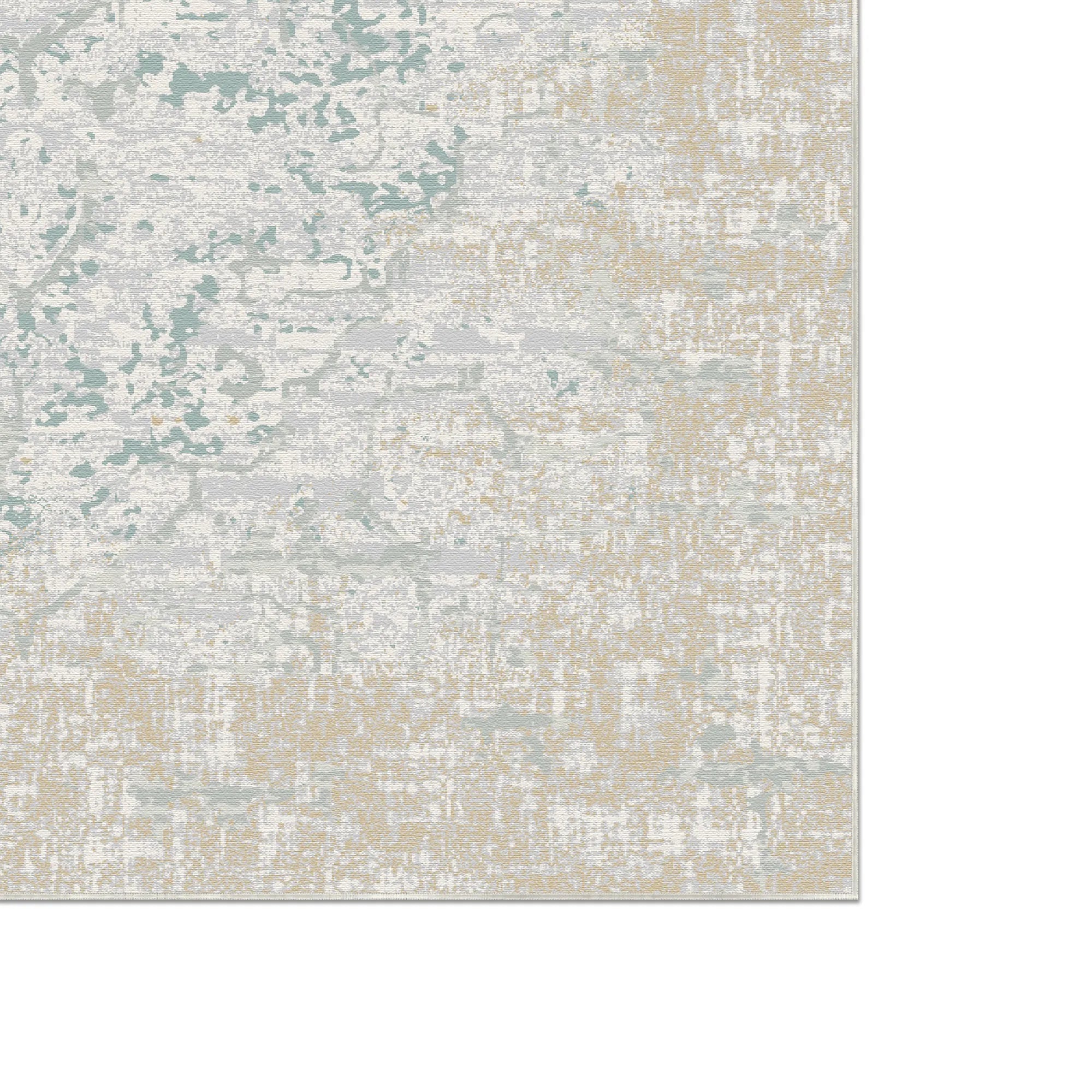 Luminous Teal Sand Rug