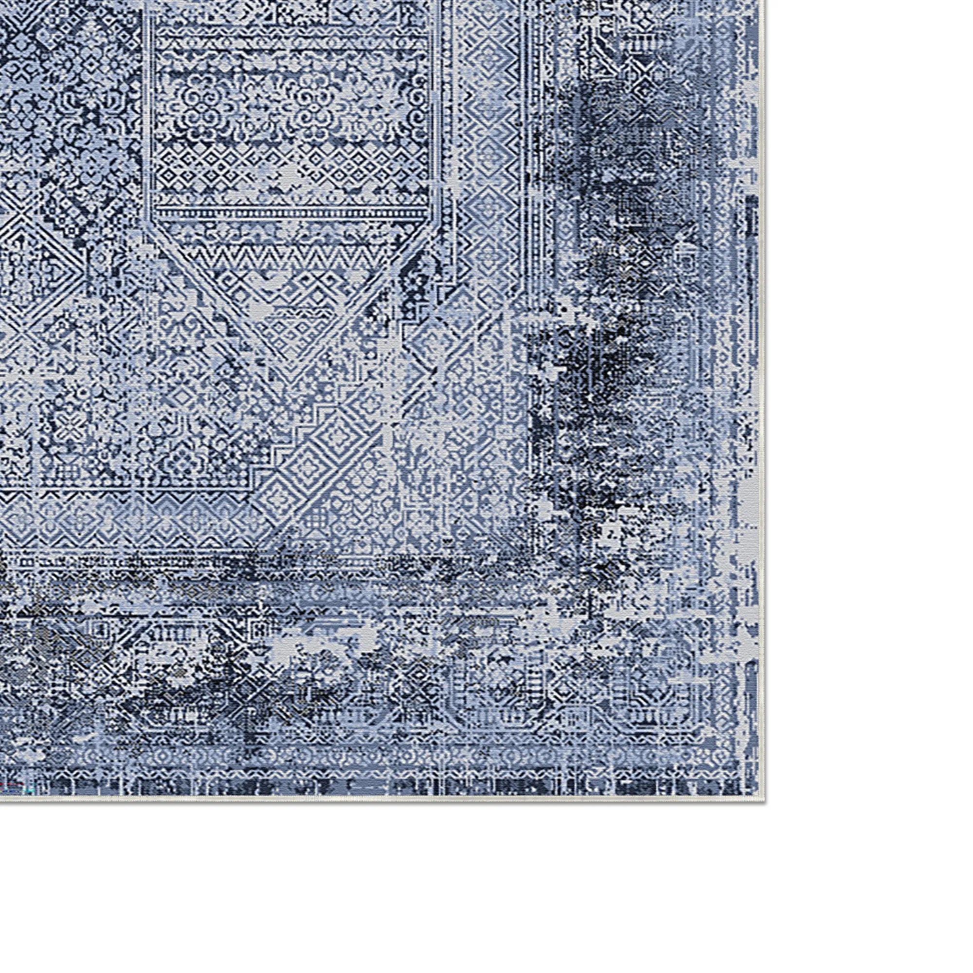 Indigo Cipher Relic Rug