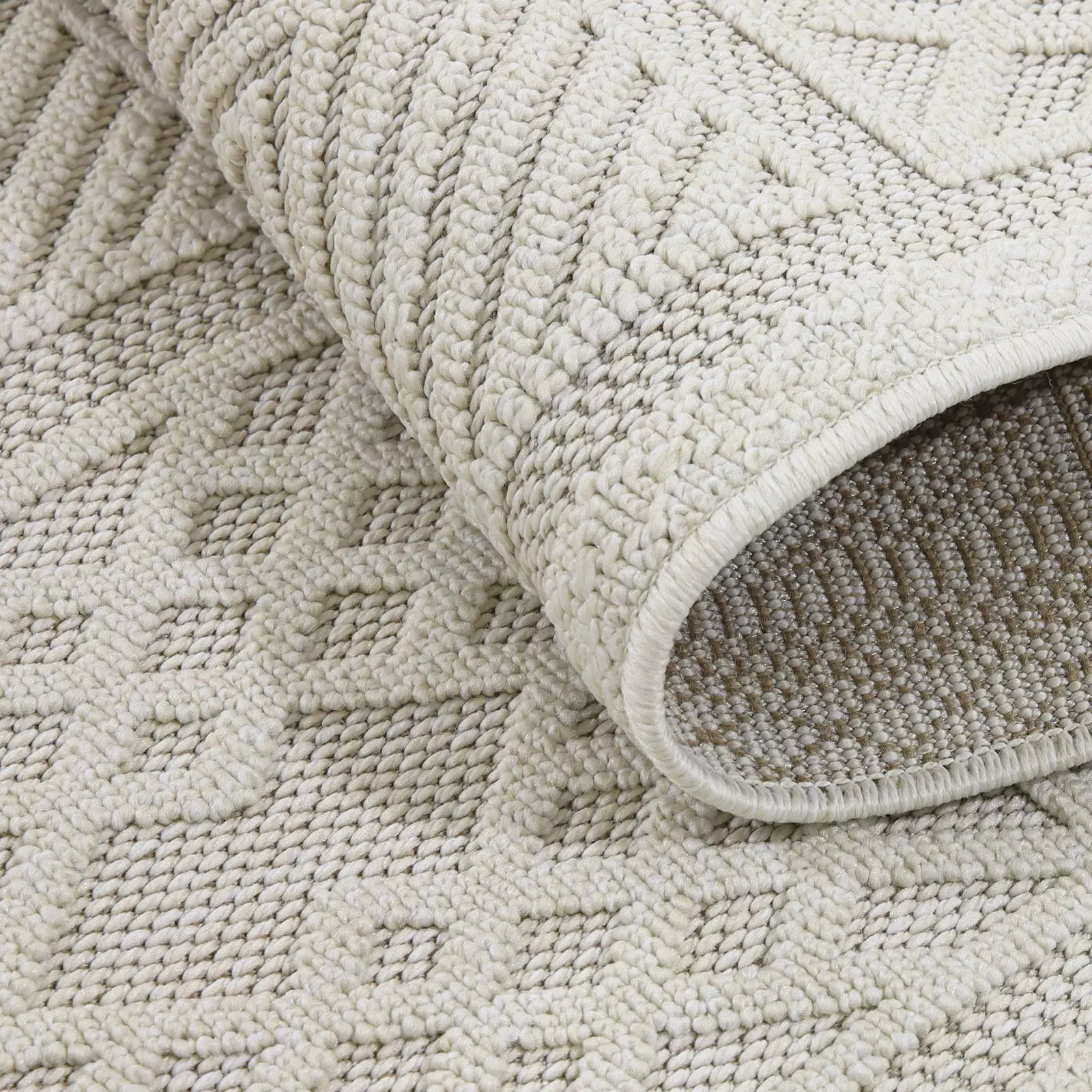 Dream Soft Knit Loop Carpet White - Bella Rugs