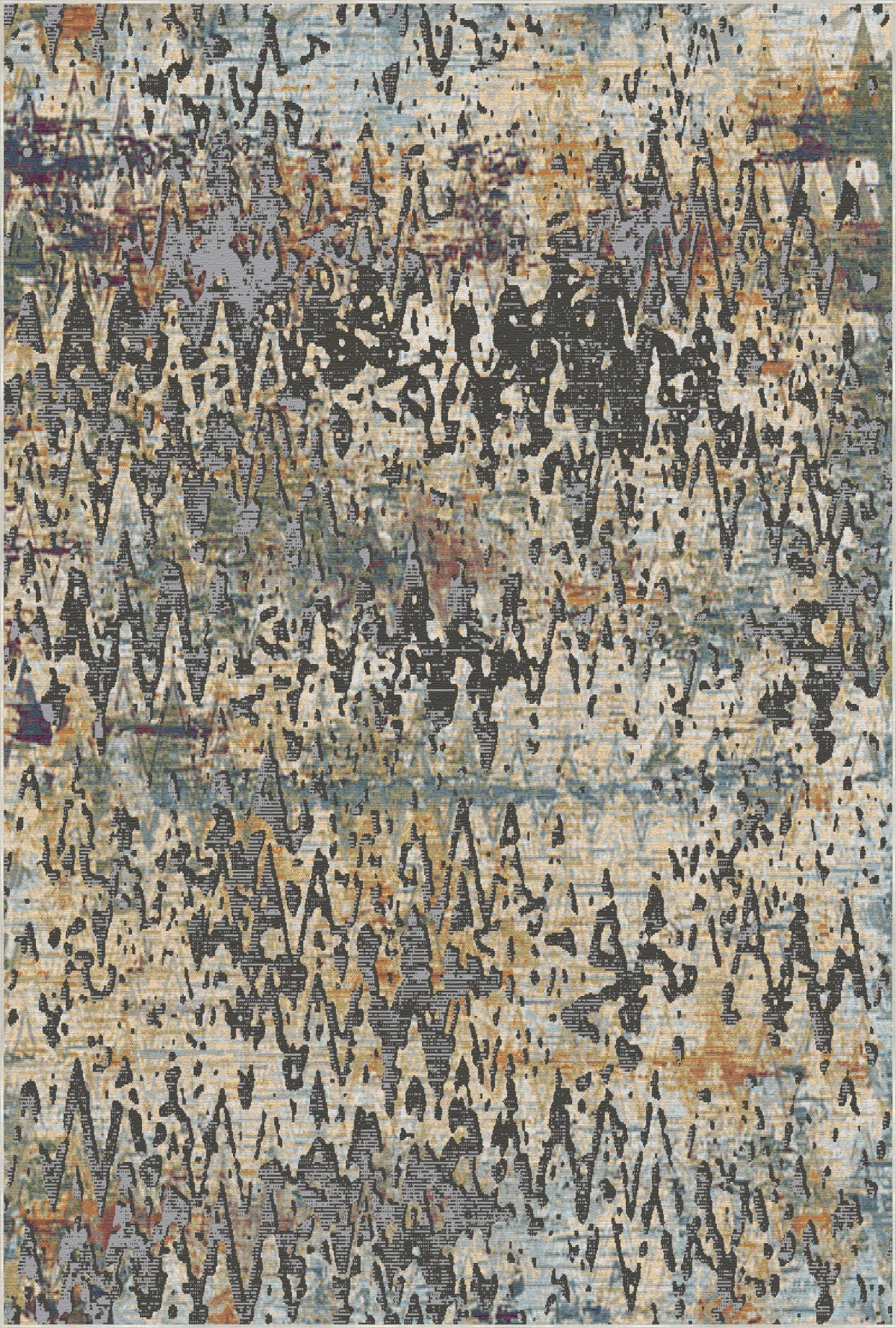 Reykjavik Pulse Abstract Washable Rug