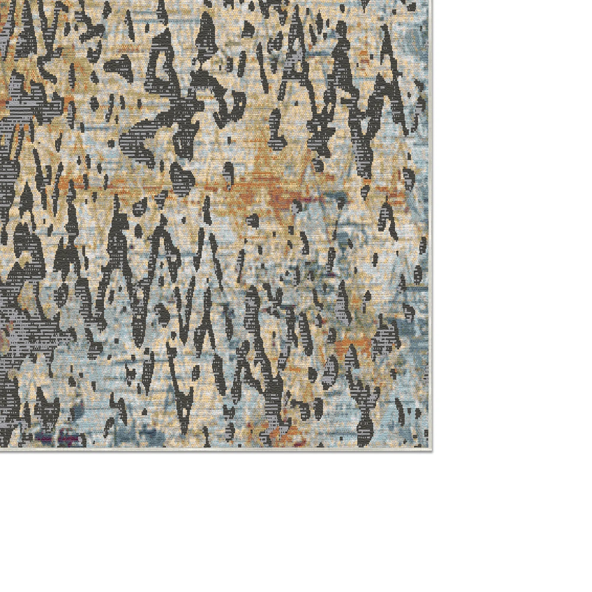 Reykjavik Pulse Abstract Washable Rug