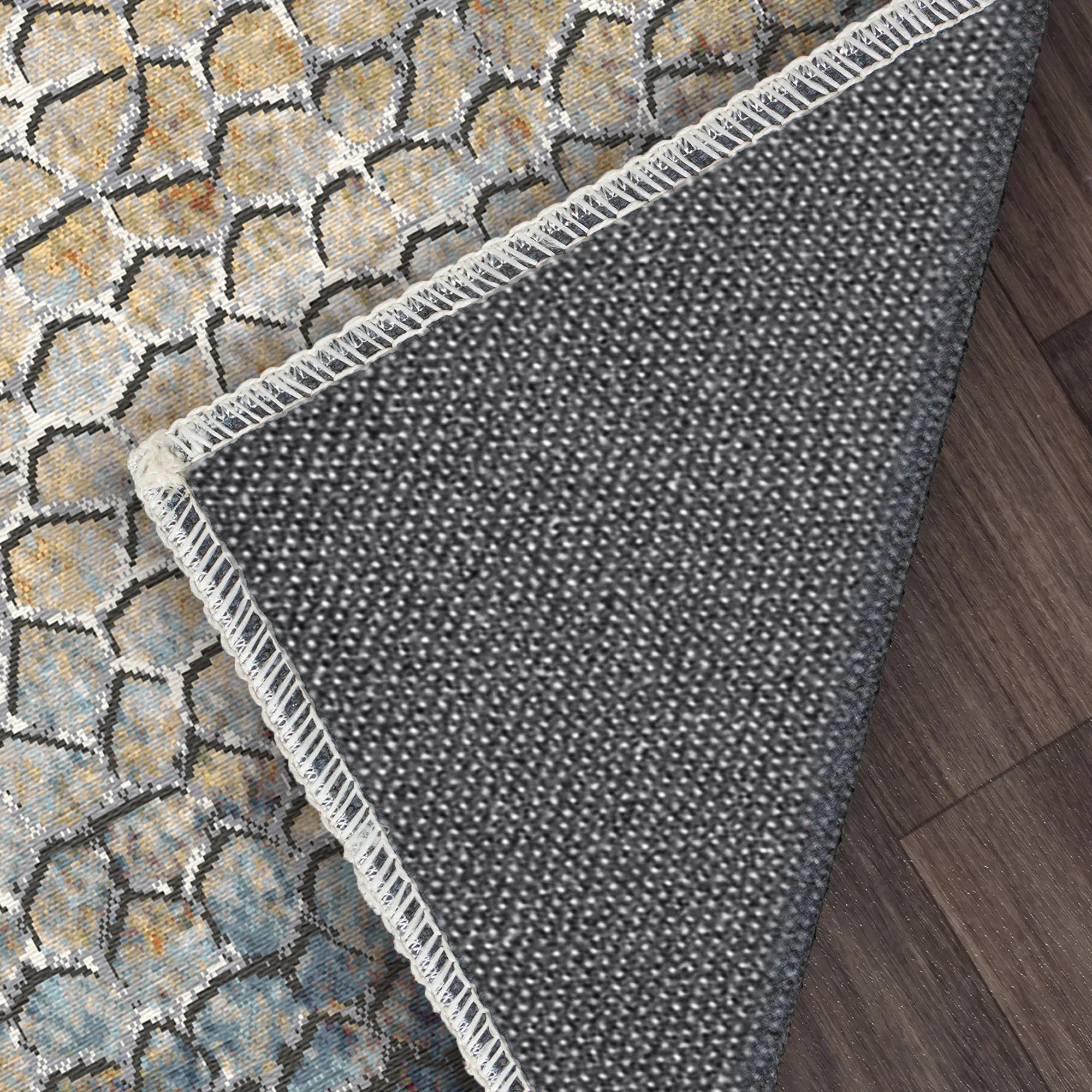 Essaouira Coast Abstract Washable Rug