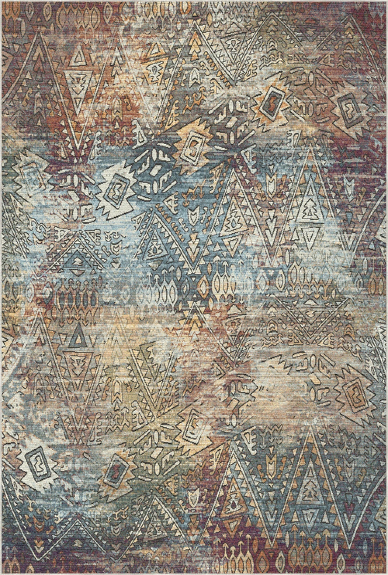Vienna Fusion Abstract Tribal Rug