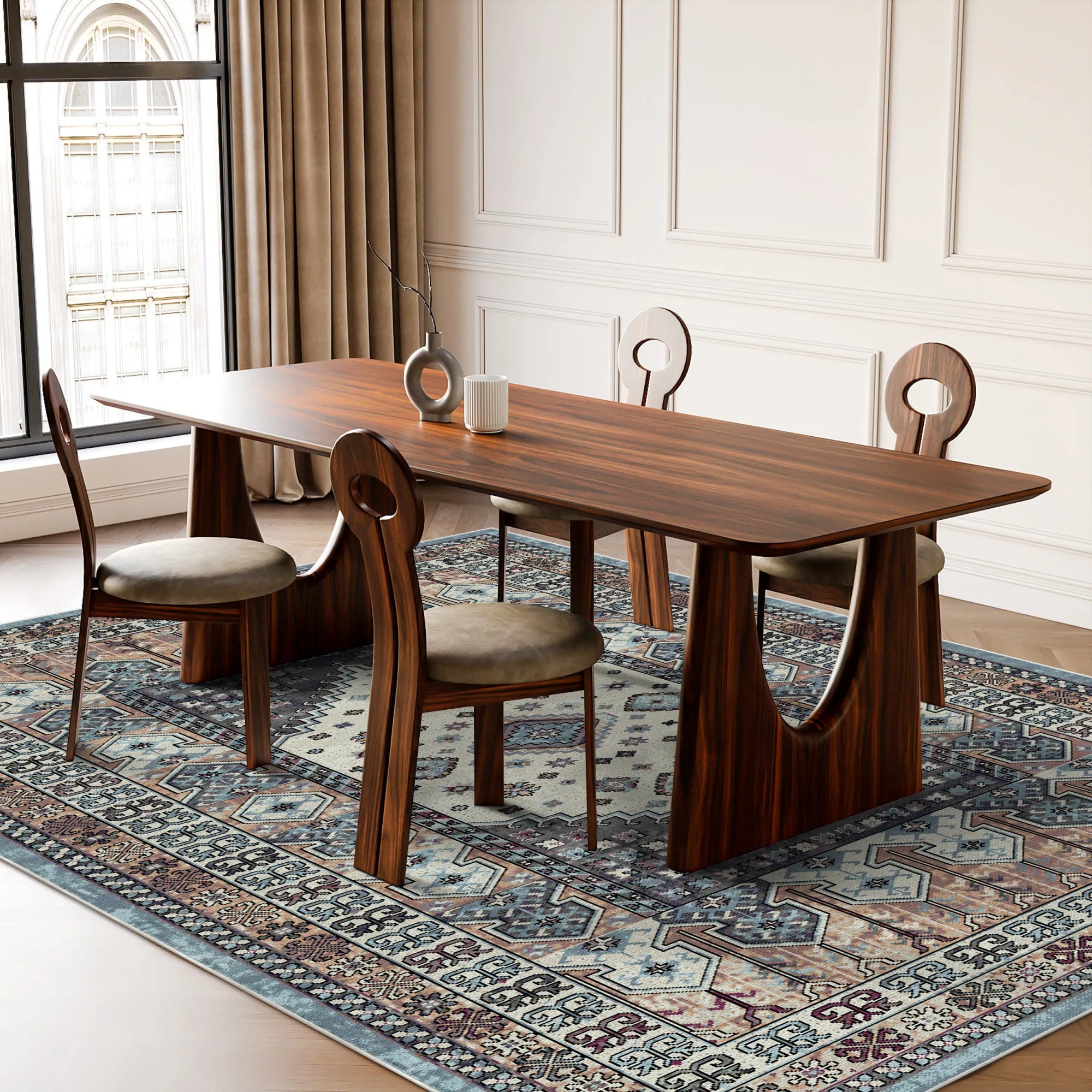 Valencia Sky Washable Rug