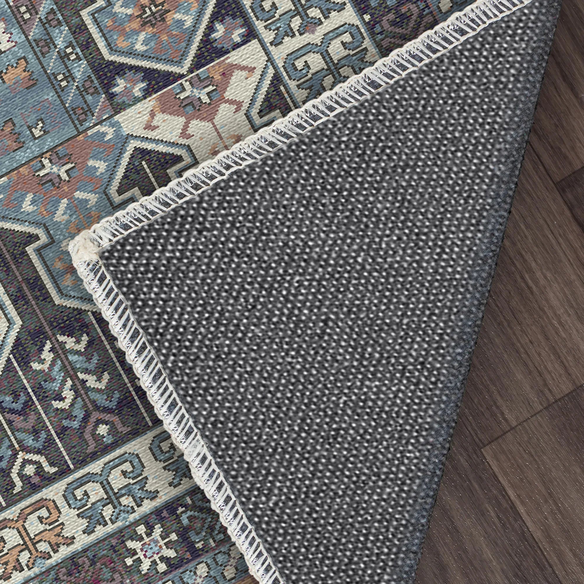 Brescia Silver Washable Rug