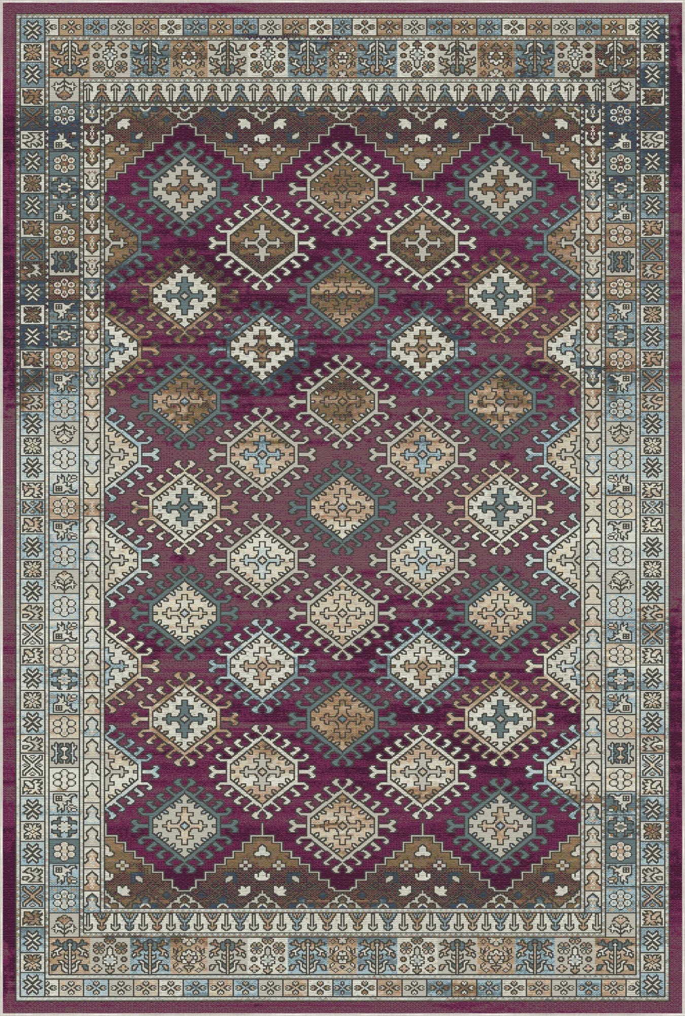 Khiva Plum Tribal Rug