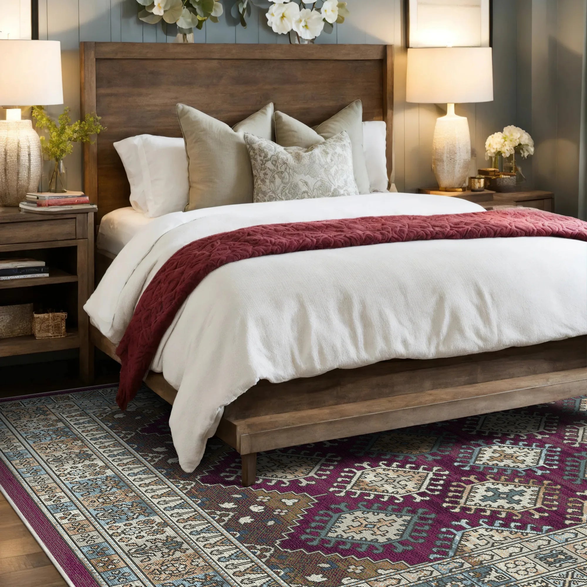 Khiva Plum Tribal Rug